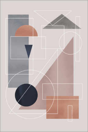 Tableau Géométrie minimaliste III - Mareike Böhmer
