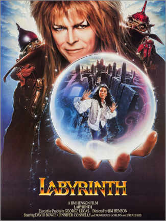 Stampa su tela  Labyrinth - Dove tutto è possibile - Vintage Entertainment Collection