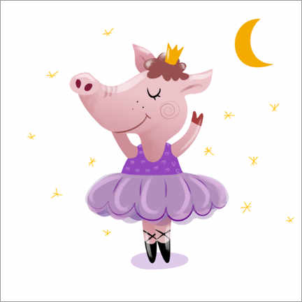 Póster  Pig ballet - Heyduda