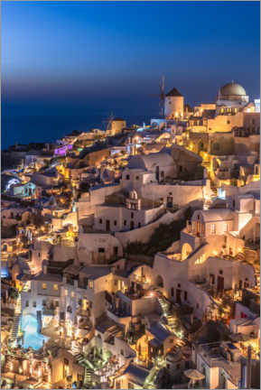 Poster Oia Santorini Greece