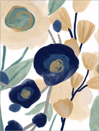 Tavla  Blue poppy cascade - June Erica Vess