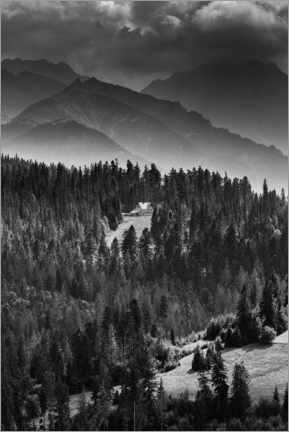 Poster Refuge de montagne dans les Tatras