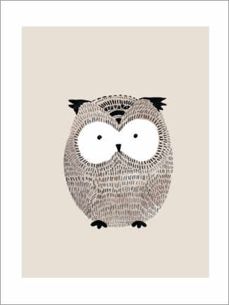 Póster  Coruja - Mantika Studio
