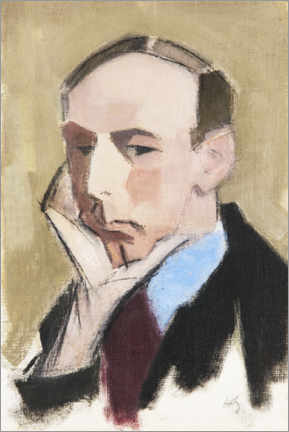 Tavla  Portrait of a man - Helene Schjerfbeck