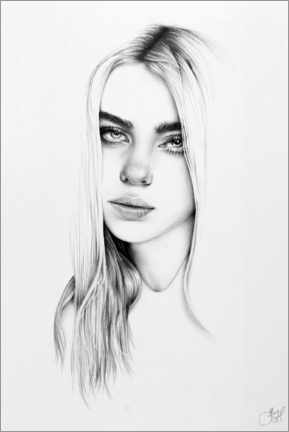 Obra artística  Billie Eilish - Ileana Hunter