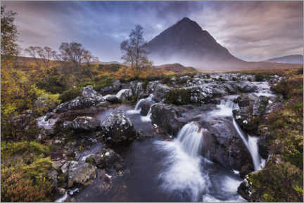 Wandbild  Der letzte Morgennebel in den Highlands - The Wandering Soul