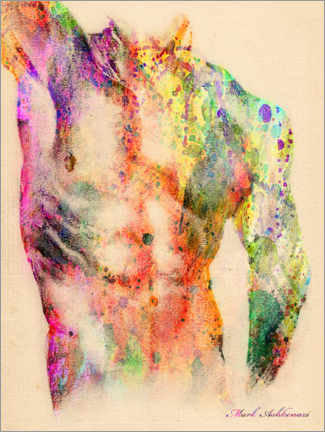 Plakat Abstractiv body