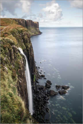 Wandbild  Wasserfall Isle of Skye - Road To Aloha