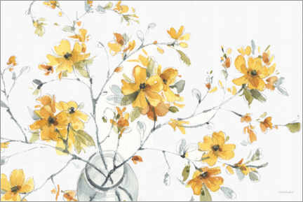 Plakat Glass vase with flowering branch I