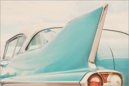Wandbild  Heck eines klassischen Autos der fünfziger Jahre - Martin Bergsma