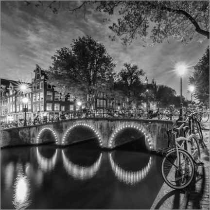 Póster  Idílio noturno Keizersgracht - Melanie Viola