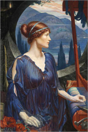 Poster Penelope on her loom
