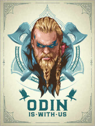 Wandbild  Odin ist bei uns - The Usher designs