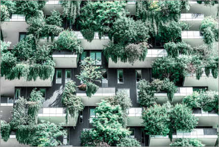 Wall print  Bosco Verticale or Vertical Forest Towers In Milan - Radu Bercan