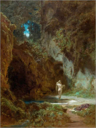 Poster Baignade de la nymphe