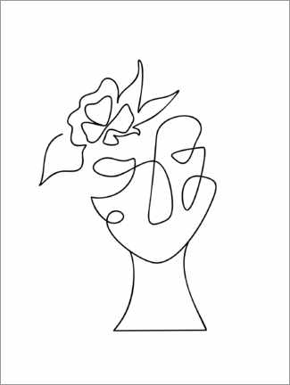 Poster The face of the flower