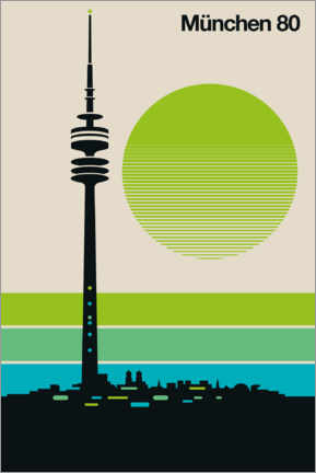 Poster  München 80 - Bo Lundberg