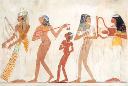 Poster Ägyptische Grabszene