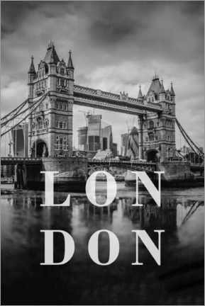 Póster Ciudades bajo la lluvia: Londres