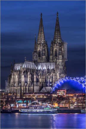 Wood print  Cologne cathedral - Jens Korte