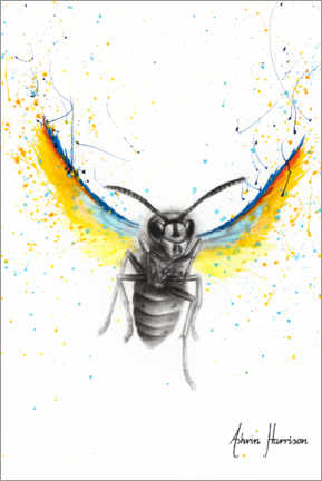 Poster Brave busy bee