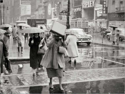 Poster Un jour de pluie à Philadelphie, 1950