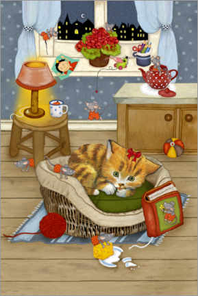 Wandbild  Meine lustige Katze Katinka - Marion Krätschmer