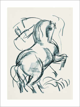 Obra artística  Estudio del caballo - Leo Gestel