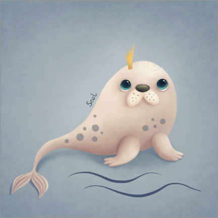Poster Little seal