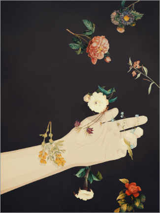 Poster Regen der Blumen