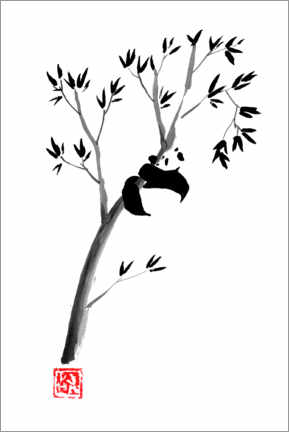 Obra artística  Panda en su árbol - Péchane