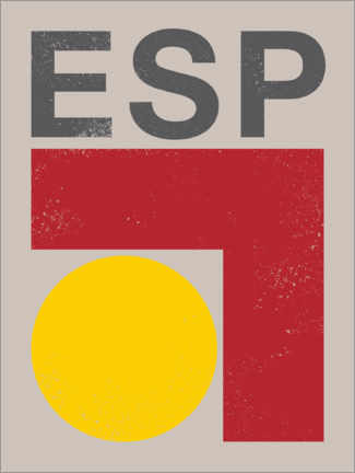 Poster  Spain retro flag - Swissty