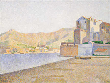 Tableau  Collioure, La Plage de la Ville - Paul Signac