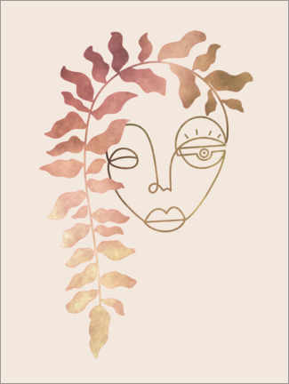 Obra artística Mujer florida - Shatha Dafai