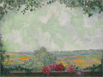 Stampa  Vista dalla terrazza - Henri Le Sidaner