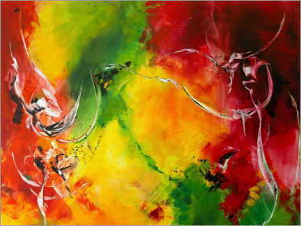 Poster Red green yellow