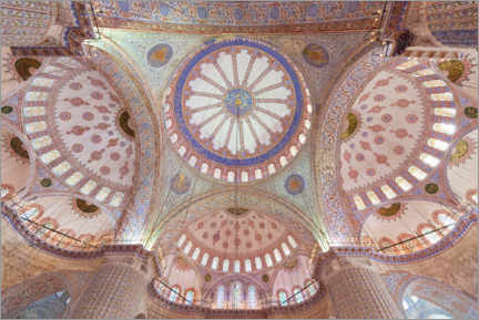 Wandbild  Kuppeln der blauen Moschee, Sultan-Ahmed-Moschee - XYZ PICTURES