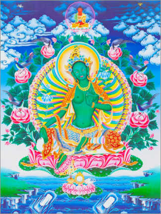 Wall print  Green tare - XYZ PICTURES