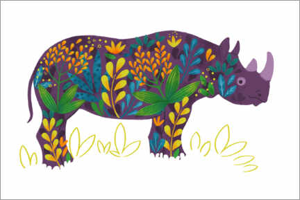 Billede  Endangered wildlife: rhinoceros - Leonora Camusso