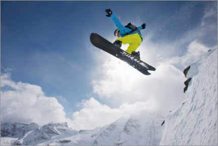 Poster Snowboardfahrer