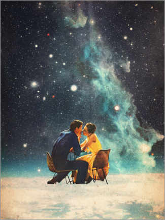 Obraz na drewnie  I&#039;ll Take you to the Stars for a second Date - Frank Moth