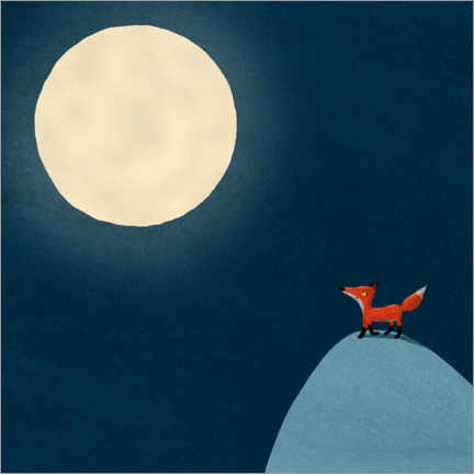 Plakat Moon fox
