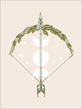 Print  Bow and Arrow - Barlena
