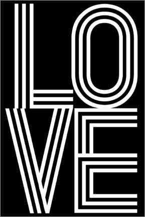 Poster Love, black
