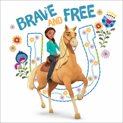 Poster  Brave &amp; Free (Spirit)