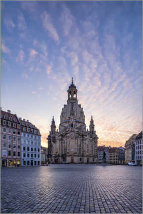 Plakat Frauenkirche on Neumarkt in Dresden