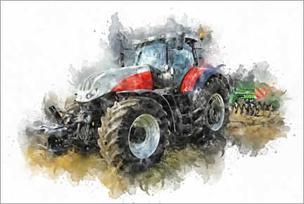 Wall print  Tractor VI - Peter Roder