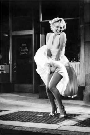 Obraz na płótnie Marilyn - The Seven Year Itch iconic pose - Celebrity Collection