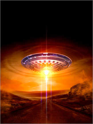 Wall print  UFO - VICTOR HABBICK VISIONS
