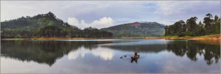 Poster  Bateau de pêche traditionnel dans les montagnes du Sri Lanka - Matthew Williams-Ellis